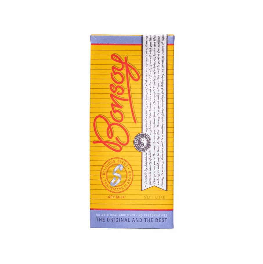BONSOY SOYA MILK (ORGANIC SOYA BEANS) 6X1L - Cafe Supply