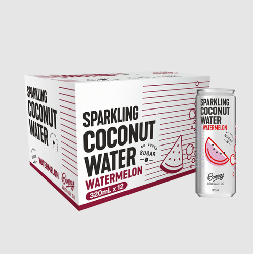 Bonsoy sparkling coconut water with watermelon, 12 x 250ml, wholesale