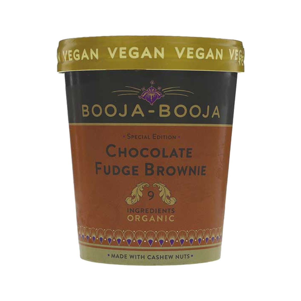 Booja Booja Chocolate Brownie Ice Cream | 6 x 465ml - Cafe Supply