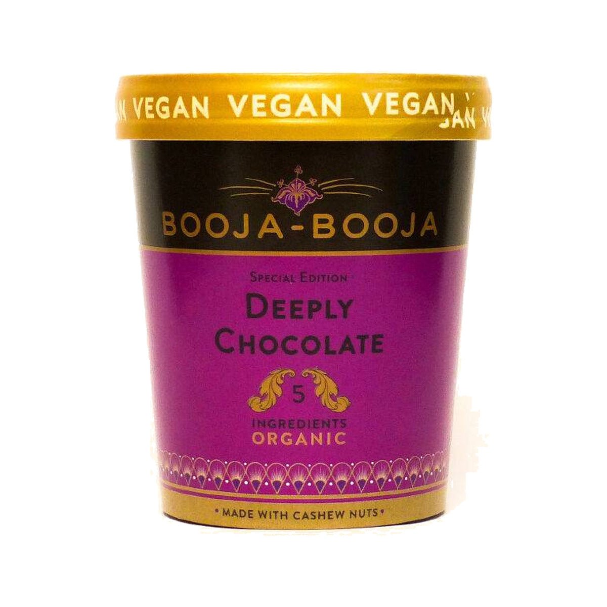 Booja Booja Deeply Chocolate Ice Cream | 6 x 465ml - Cafe Supply