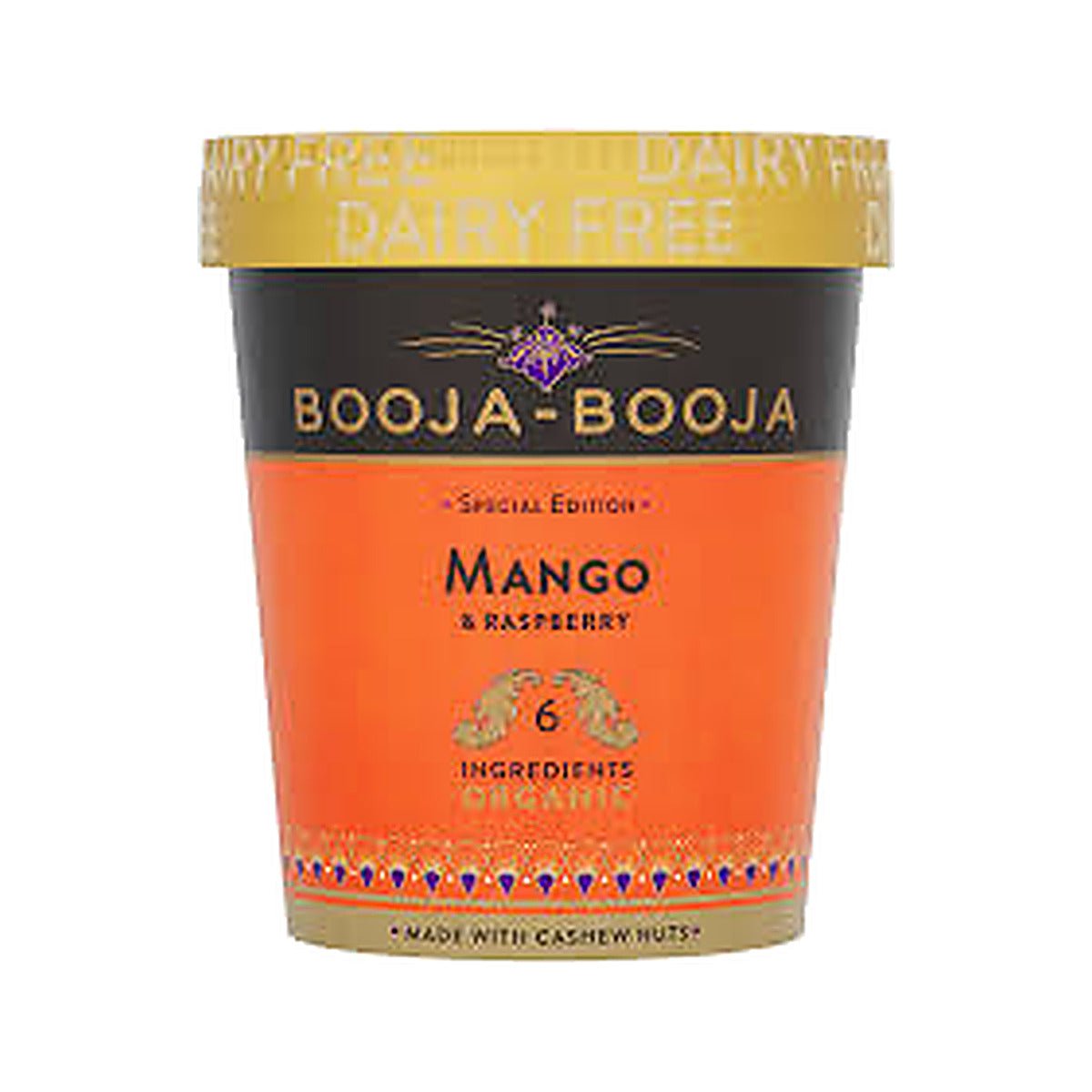 Booja Booja Mango Raspberry Ice Cream | 6 x 465ml - Cafe Supply