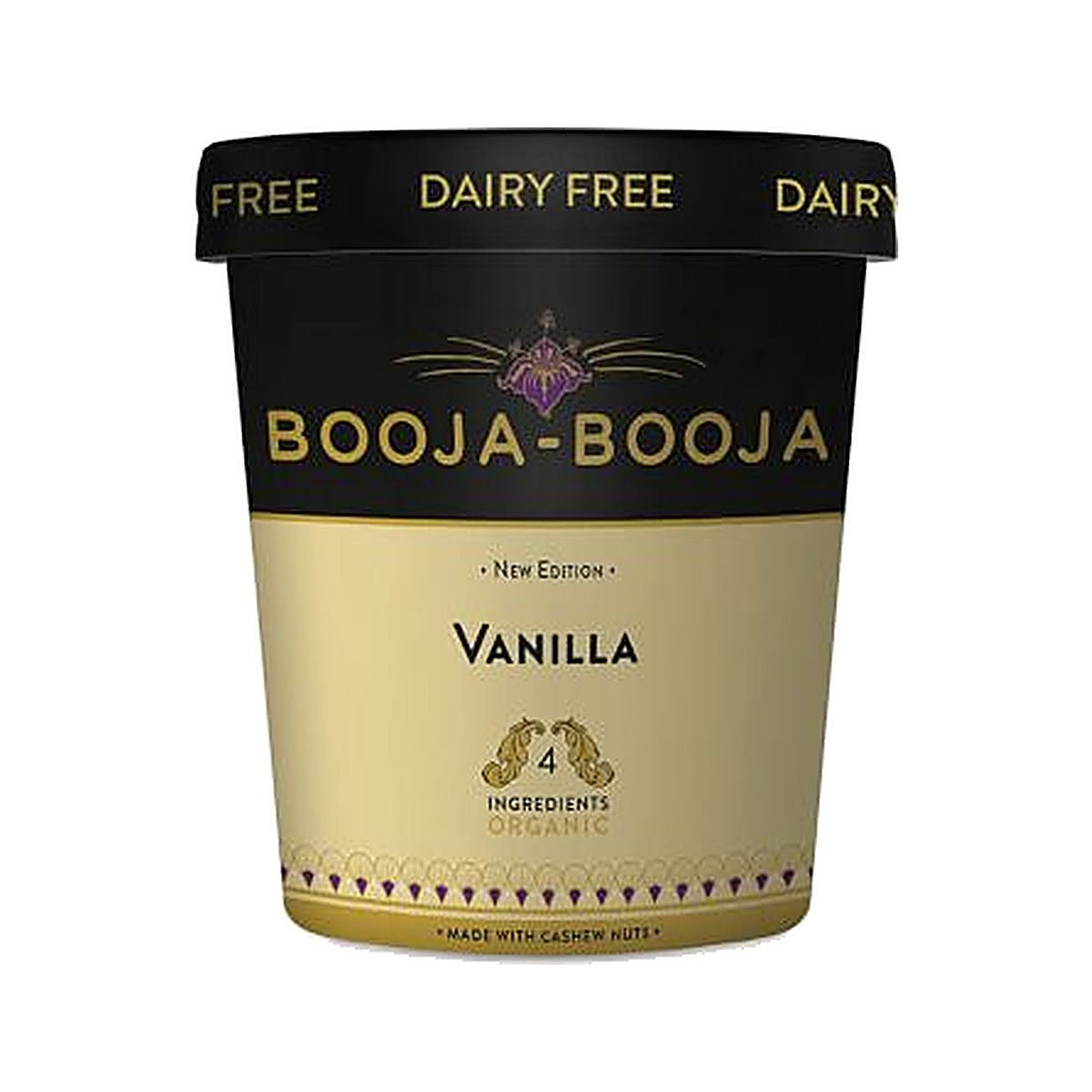 Booja Booja Vanilla Ice Cream | 6 x 465ml - Cafe Supply