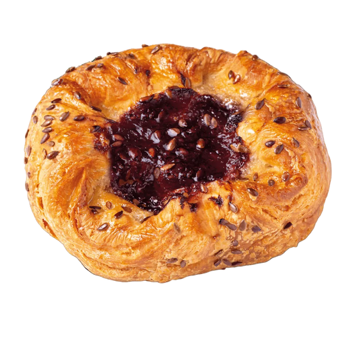 Bridor vegan black cherry and linseed crowns, 48 x 90g, wholesale