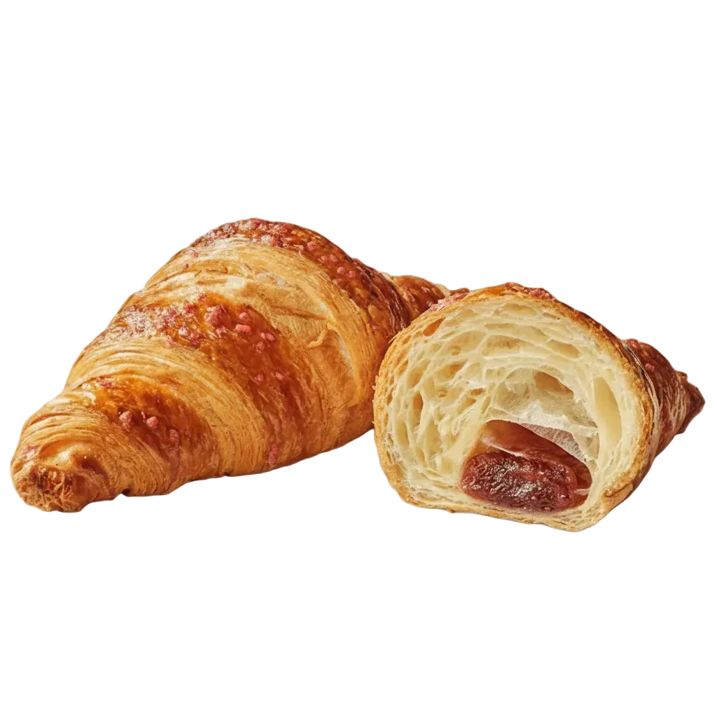 BRIDOR Vegan Raspberry Filled Croissant 44x90G - Cafe Supply