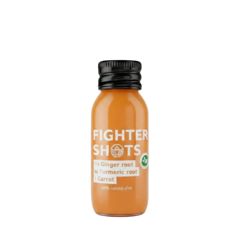 Fighter Shots Ginger + Carrot + TURMERIC - Cafe Supply