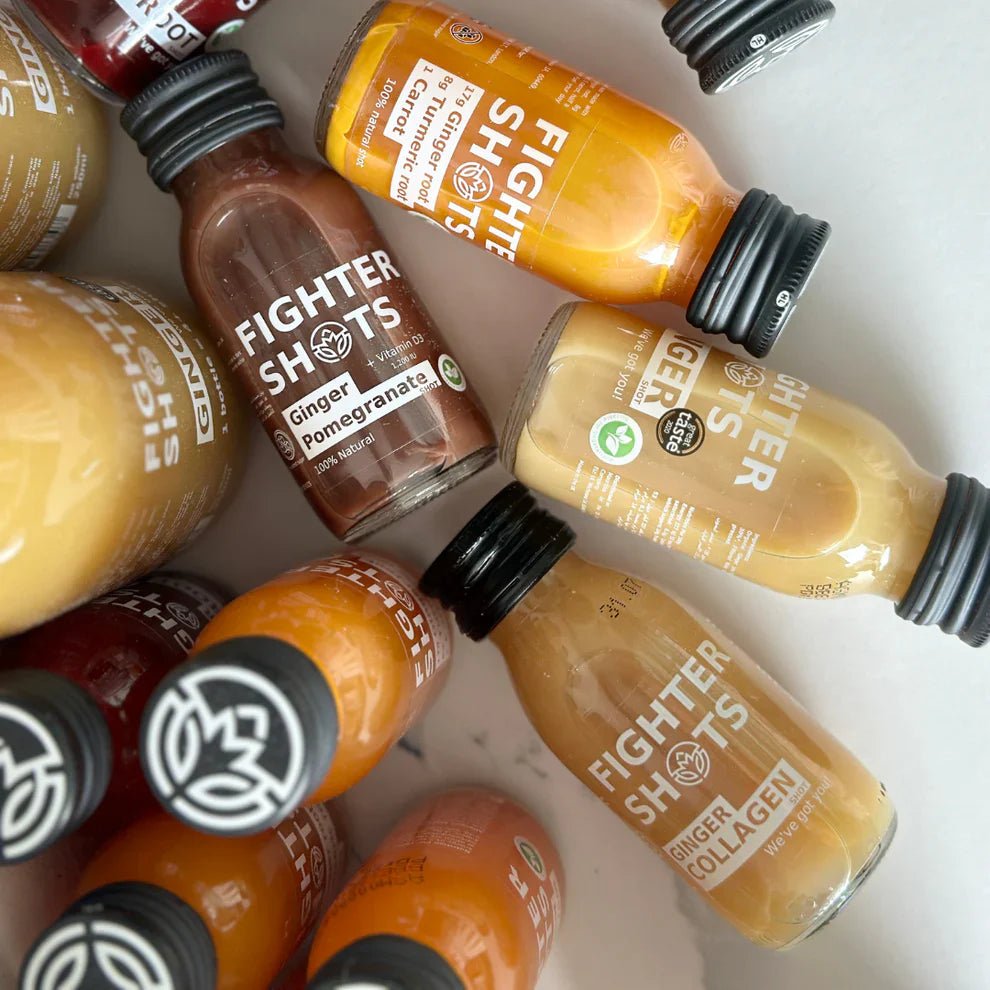 Fighter Shots Ginger + Marine Collagen 3,000mg - Cafe Supply