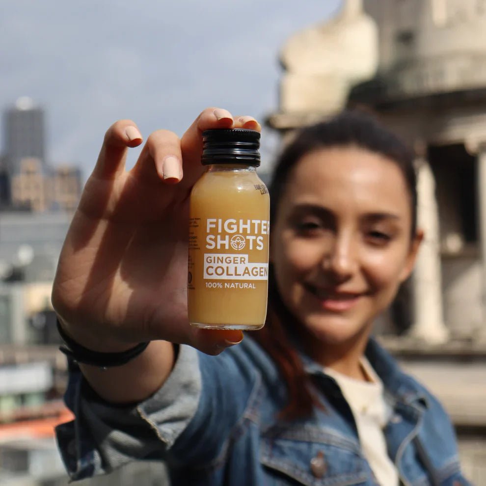 Fighter Shots Ginger + Marine Collagen 3,000mg - Cafe Supply