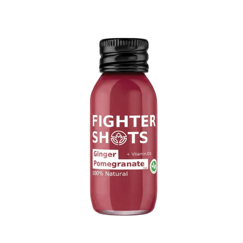 Fighter Shots Ginger + Pomegranate Shot + Vitamin D - Cafe Supply