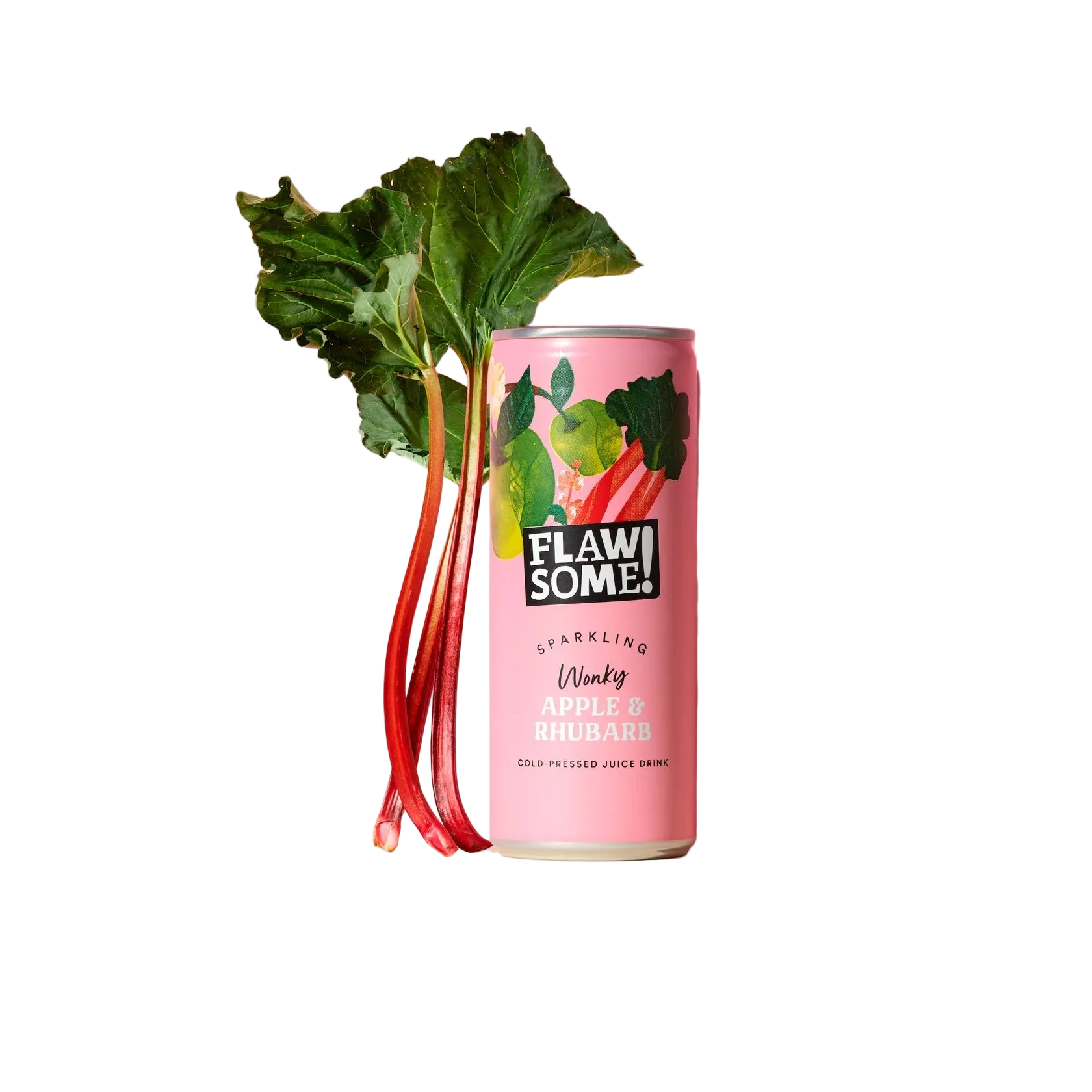 FLAWSOME APPLE RHUBARB SPARKLING 24X250ML - Cafe Supply