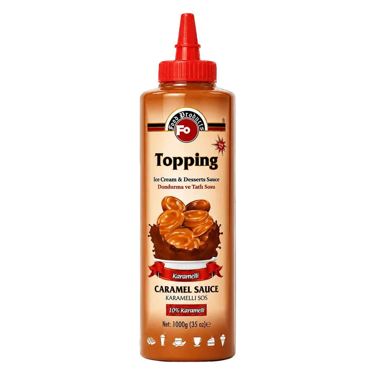 FO TOPPING SAUCE CARAMEL 70CL - Cafe Supply