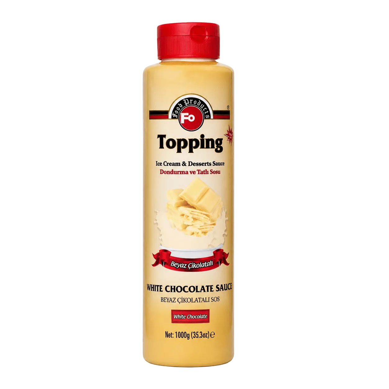 FO TOPPING SAUCE WHITE CHOCOLATE 70CL - Cafe Supply