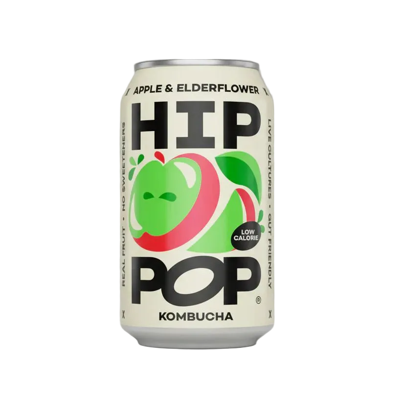 Hip Pop Apple Elderflower Kombucha - Cafe Supply