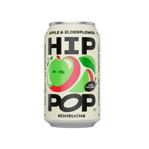 Hip Pop Apple Elderflower Kombucha | 12 x 330ml