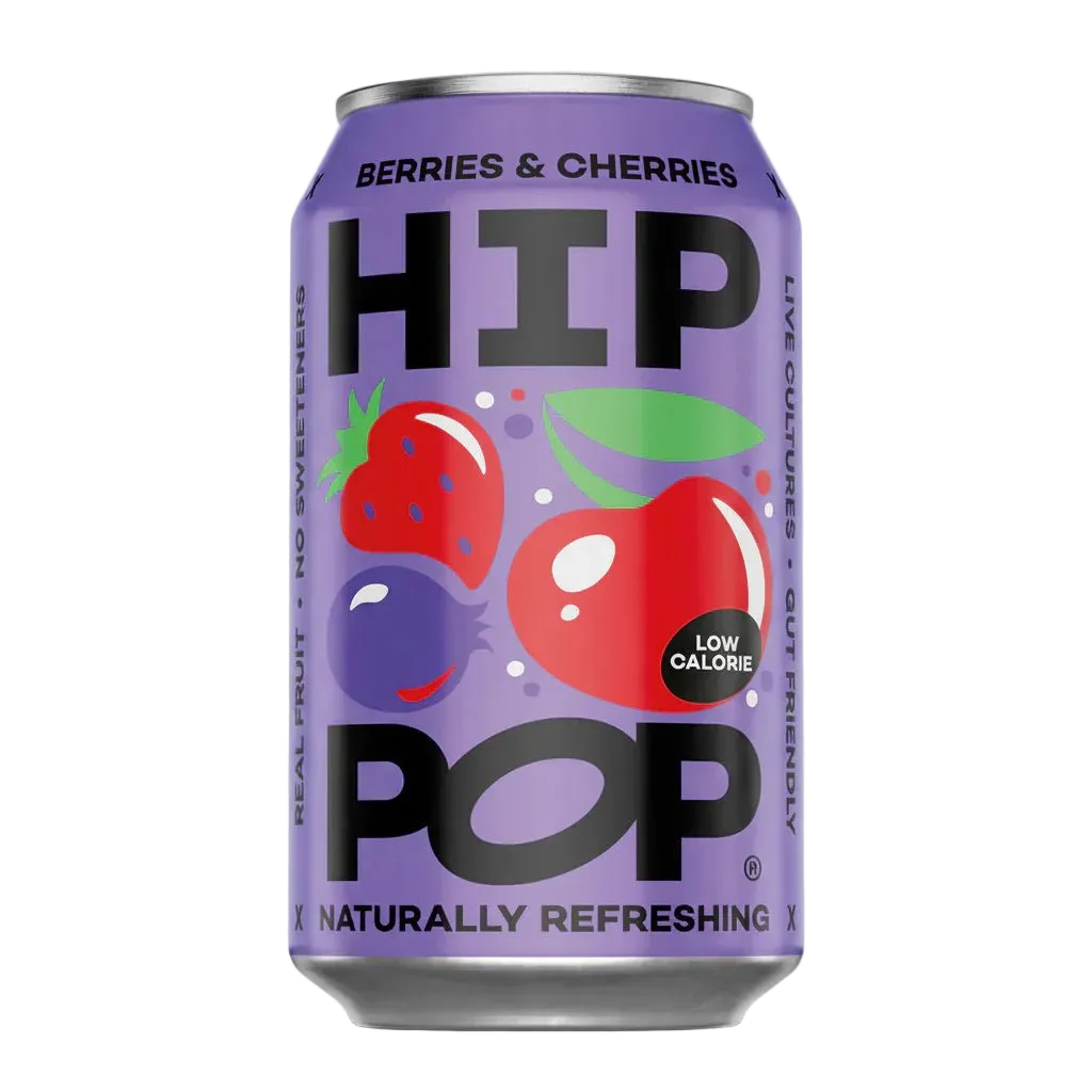 Hip Pop Berries & Cherries Soda - Cafe Supply