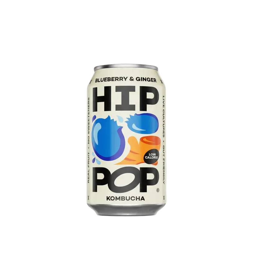 Hip Pop Blueberry Ginger Kombucha - Cafe Supply