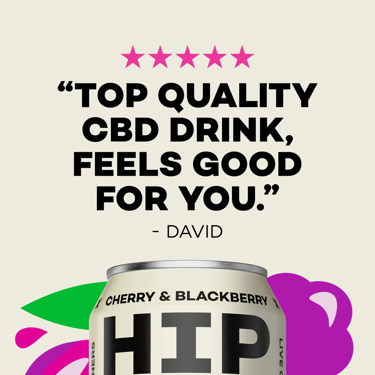 Hip Pop Cherry Blackberry Cbd Kombucha - Cafe Supply