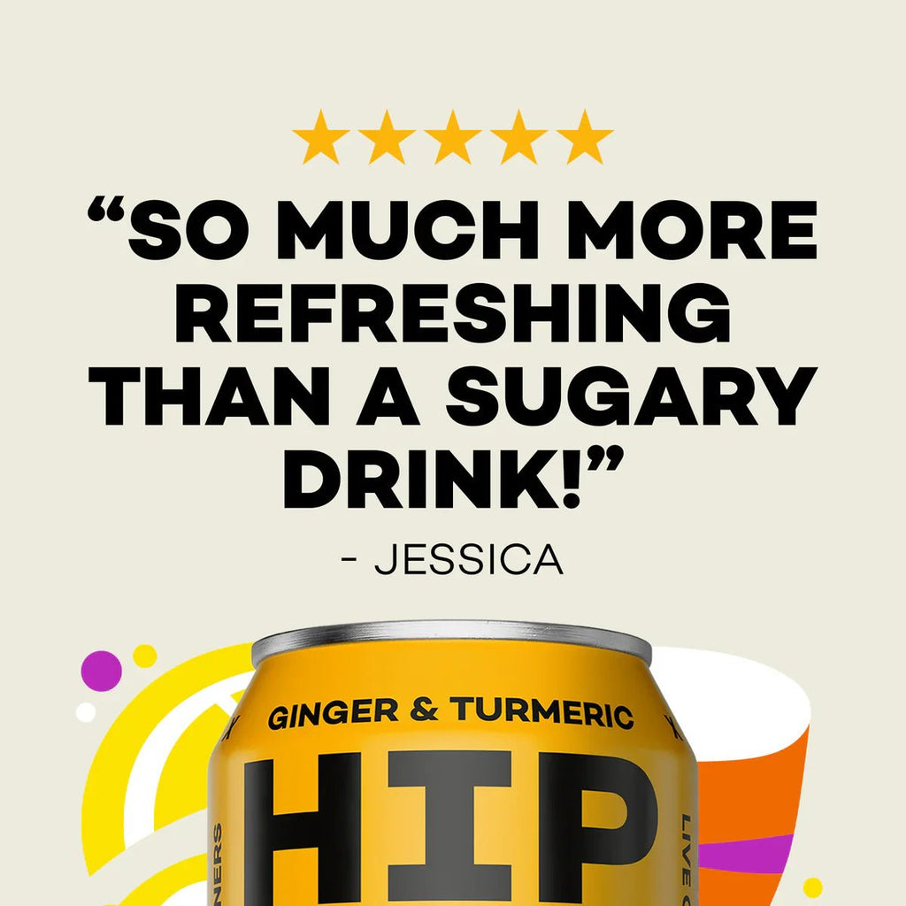Hip Pop Ginger & Turmeric Soda - Cafe Supply