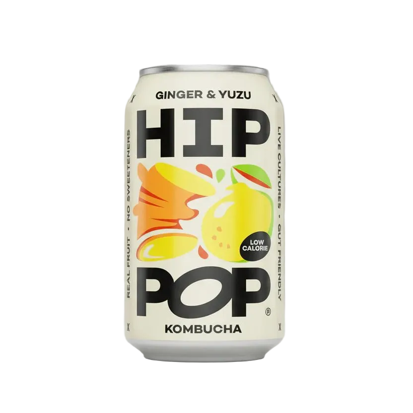 Hip Pop Ginger Yuzu Kombucha - Cafe Supply