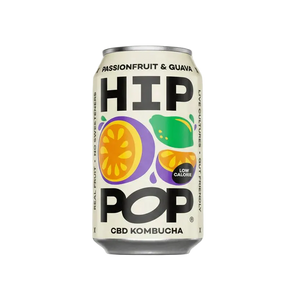 Hip Pop Passionfruit and Guava CBD Kombucha | 12 x 330ml