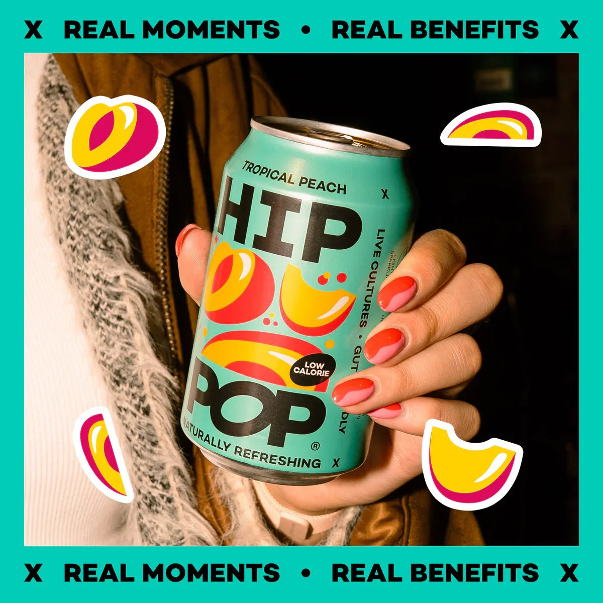 Hip Pop Tropical Peach Soda - Cafe Supply