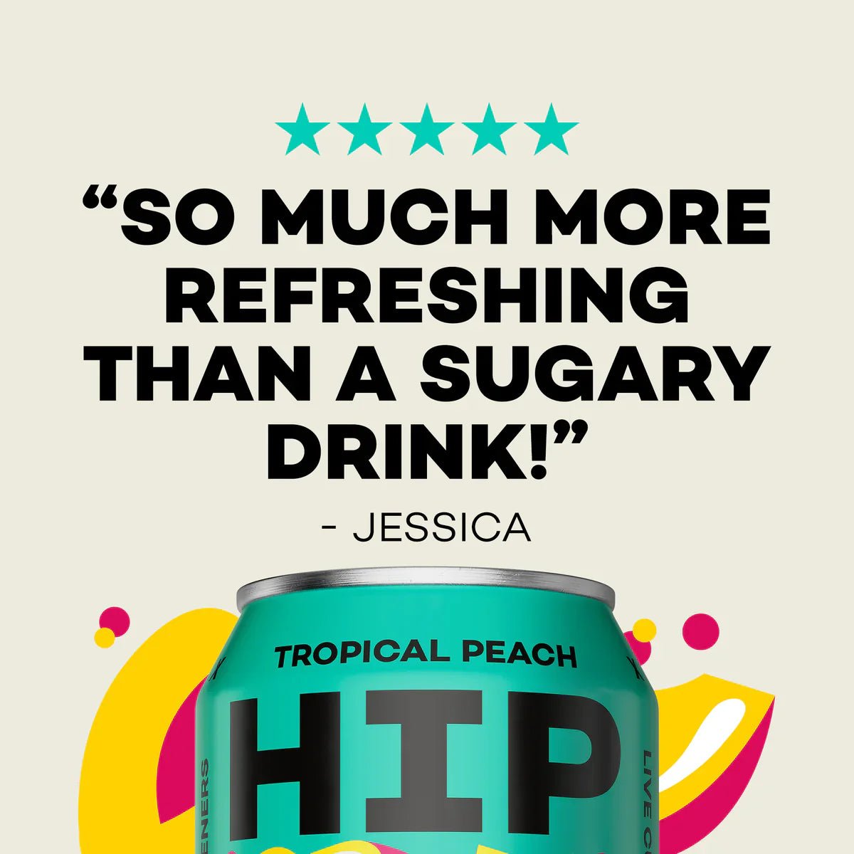 Hip Pop Tropical Peach Soda - Cafe Supply