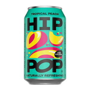 Hip Pop Tropical Peach Soda | 12 x 330ml