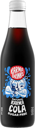 Karma Kola Organic Sugar Free - Glass Bottle - 24 x300 ml