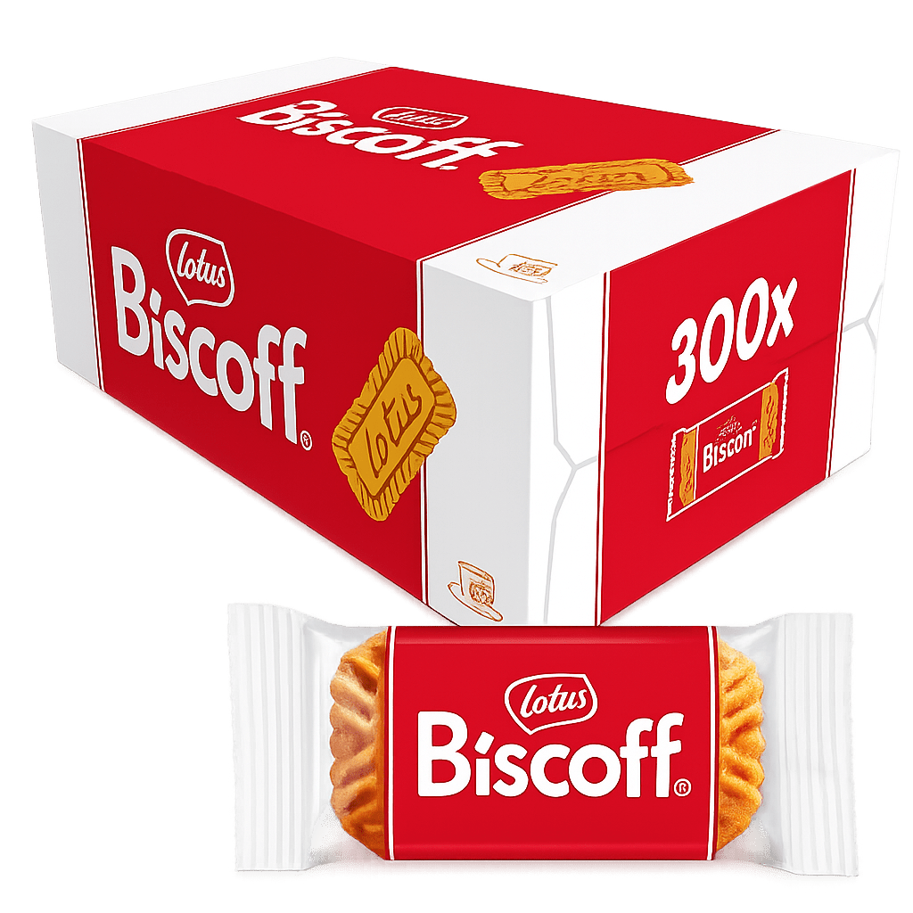 LOTUS BISCOFF SINGLE BISCUIT 300PC - Cafe Supply