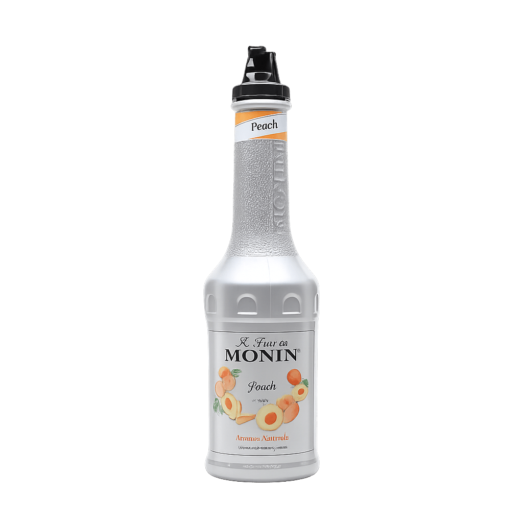 MONIN PEACH FRUIT PUREE 1LT - Cafe Supply