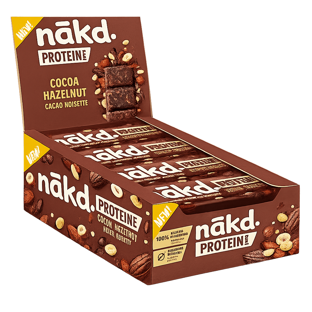 NAKD COCOA PROTEIN BAR 45GX16 RRP £1.70 - Cafe Supply