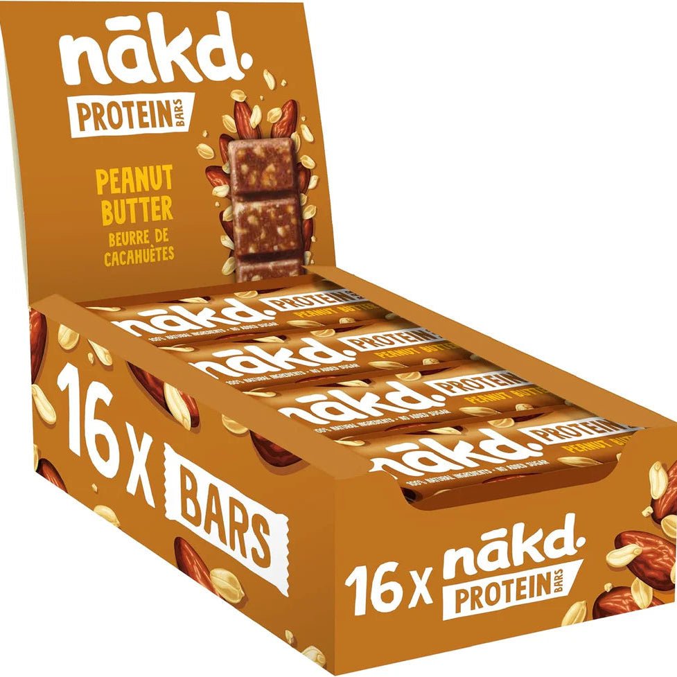 NAKD PEANUT BUTTER PROTEIN BAR 16X45G RRP£1.70 - Cafe Supply