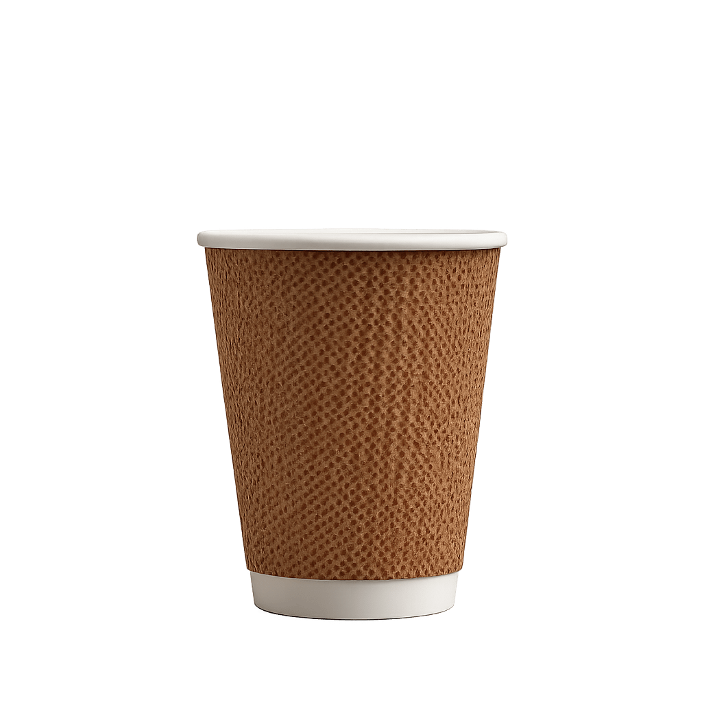 Ripple Wall Cup | Brown - Cafe Supply