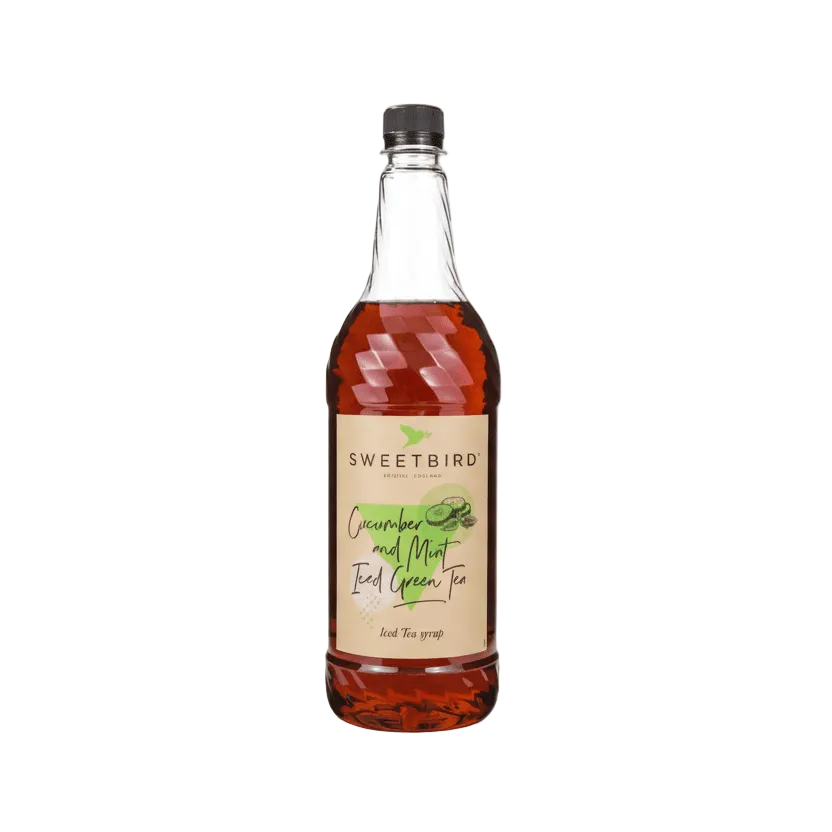 Sweetbird Cucumber Mint Iced Green Tea Syrup - Cafe Supply
