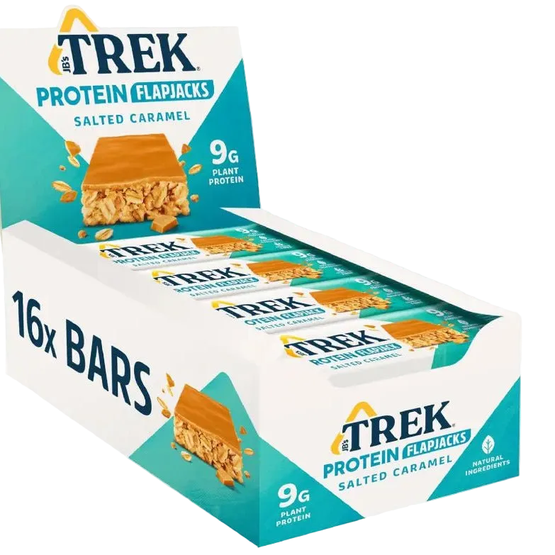 TREK SALTED CARAMEL 16X50G PROTEIN BAR RRP£1.80 - Cafe Supply