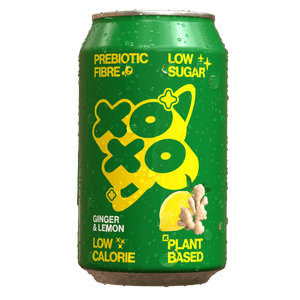 XOXO Ginger & Lemon Prebiotic Soda 12x330ml