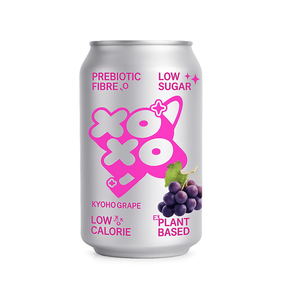 XOXO Kyoho Grape Prebiotic Soda | 12 x 330ml - Cafe Supply